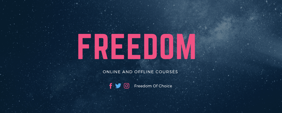 غلاف Freedom of choice